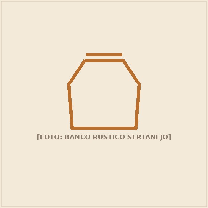 Banco Rústico Sertanejo